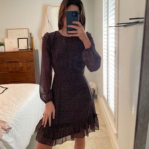 Rebecca Minkoff Long Sleeve Ruffled Dress